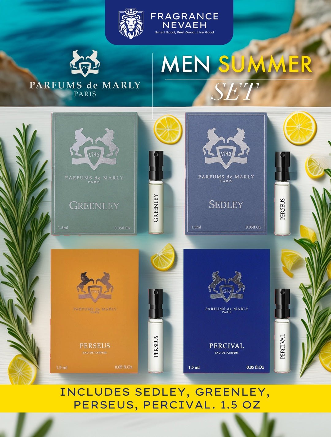 Parfums de Marly Men's Summer Sample Set