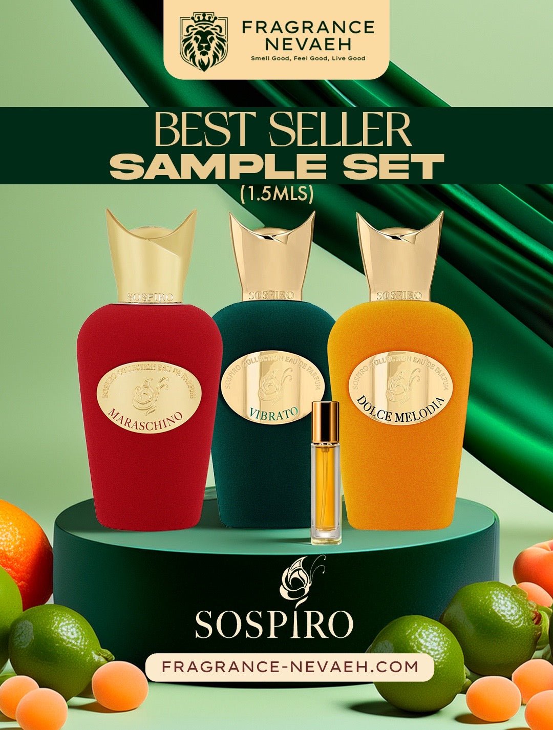 Sospiro Best Sellers Discovery Sample Set – 1.5ml Decants (Sample)
